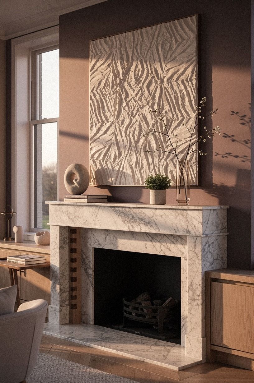 Fill the center with a plaster relief panel