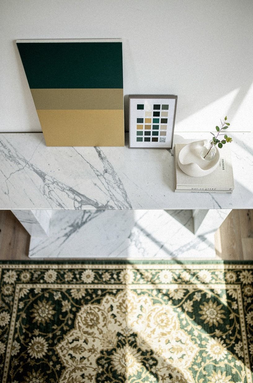 Match the art palette to the rug