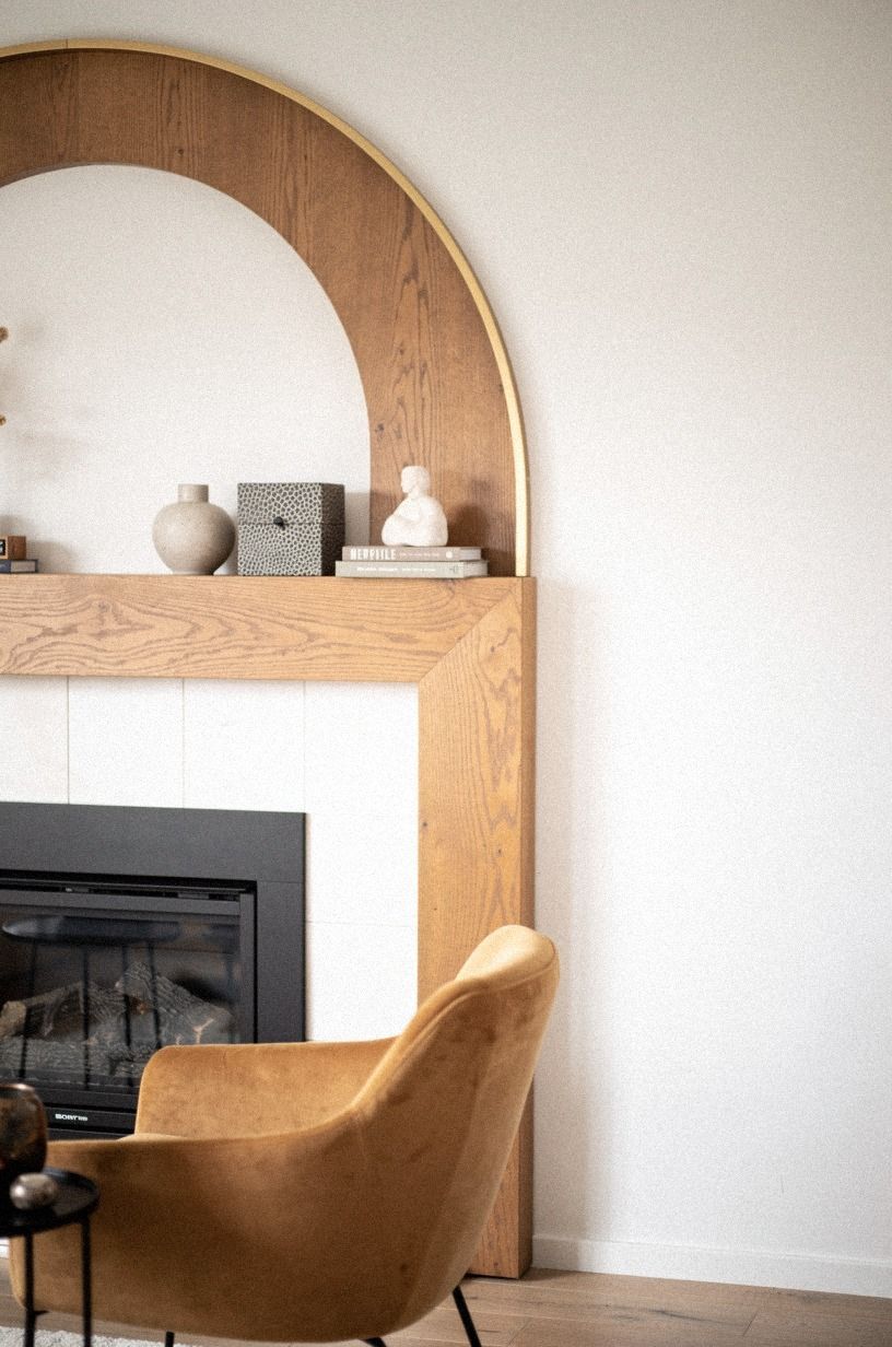 Create an arched frame with plywood