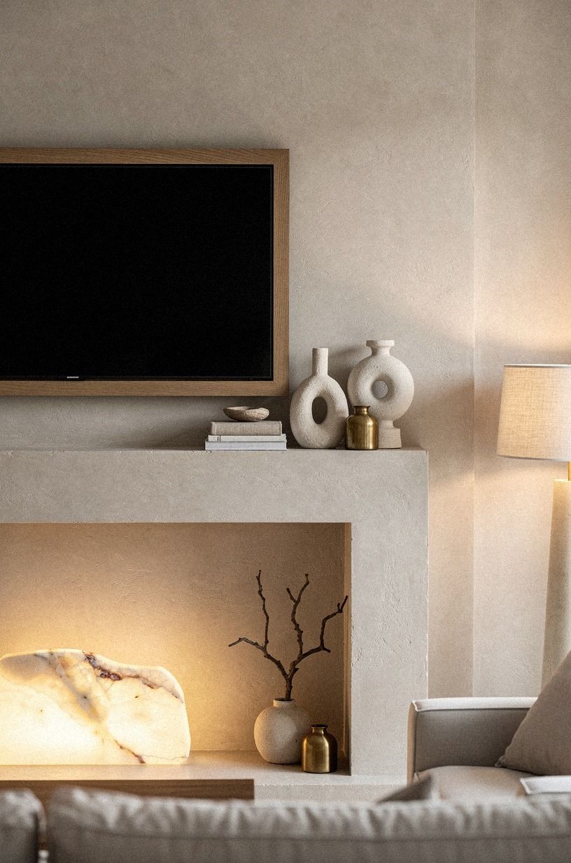 Choose a Frame TV with warm wood