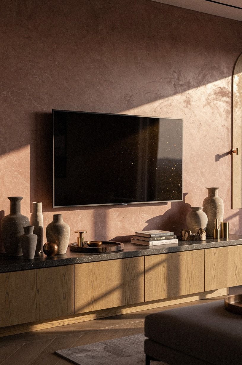 Keep the mantel styling low and long