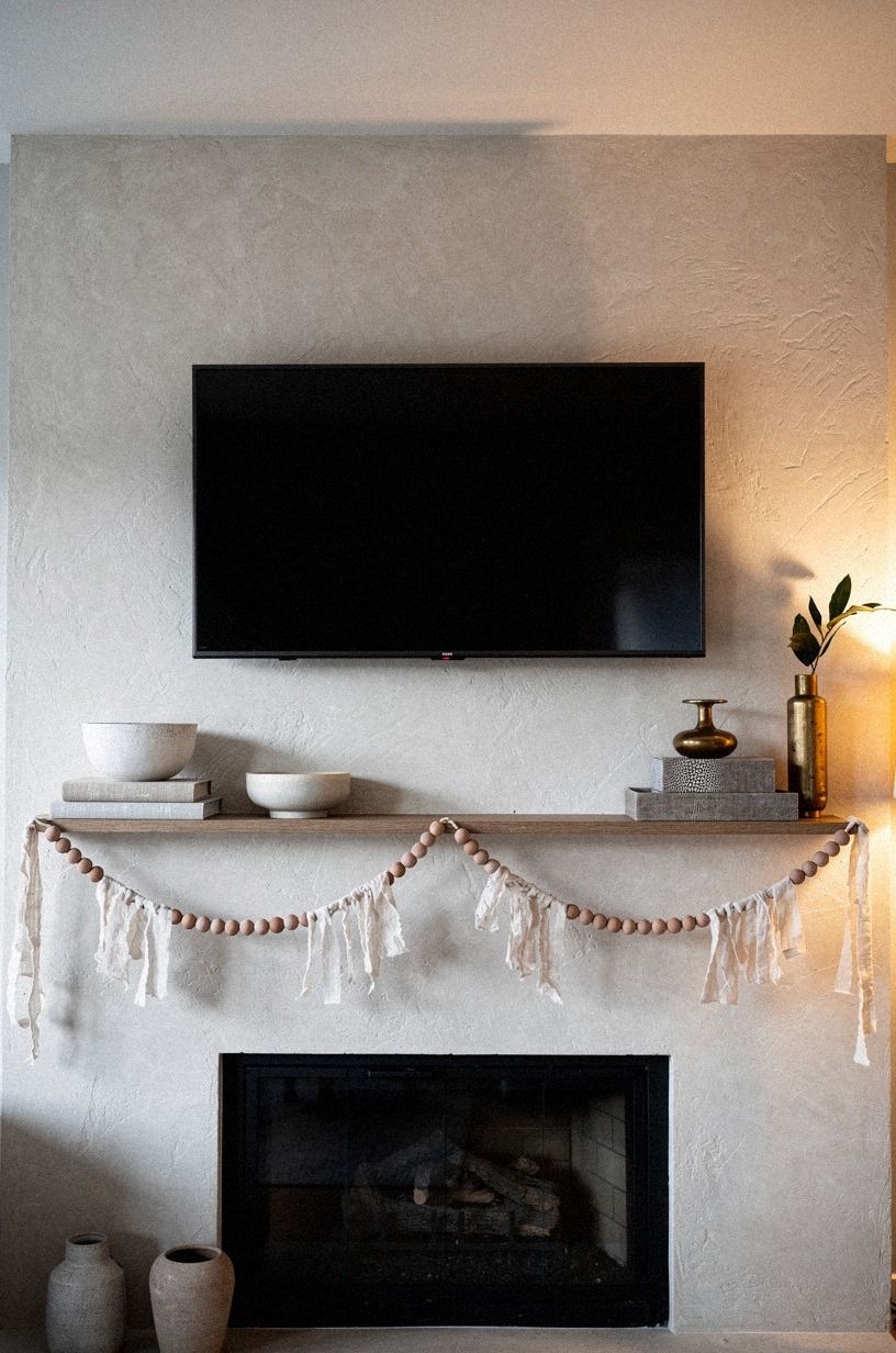 Bridge the TV gap with a low garland