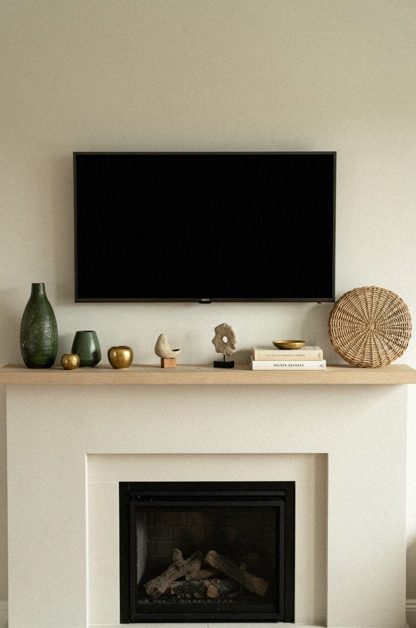 Style a narrow wooden riser for layered height