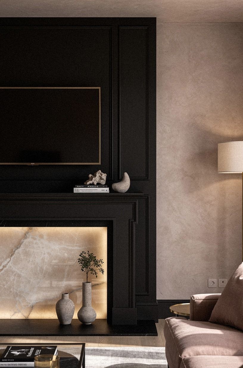 What kind of TV actually disappears on a black wall?