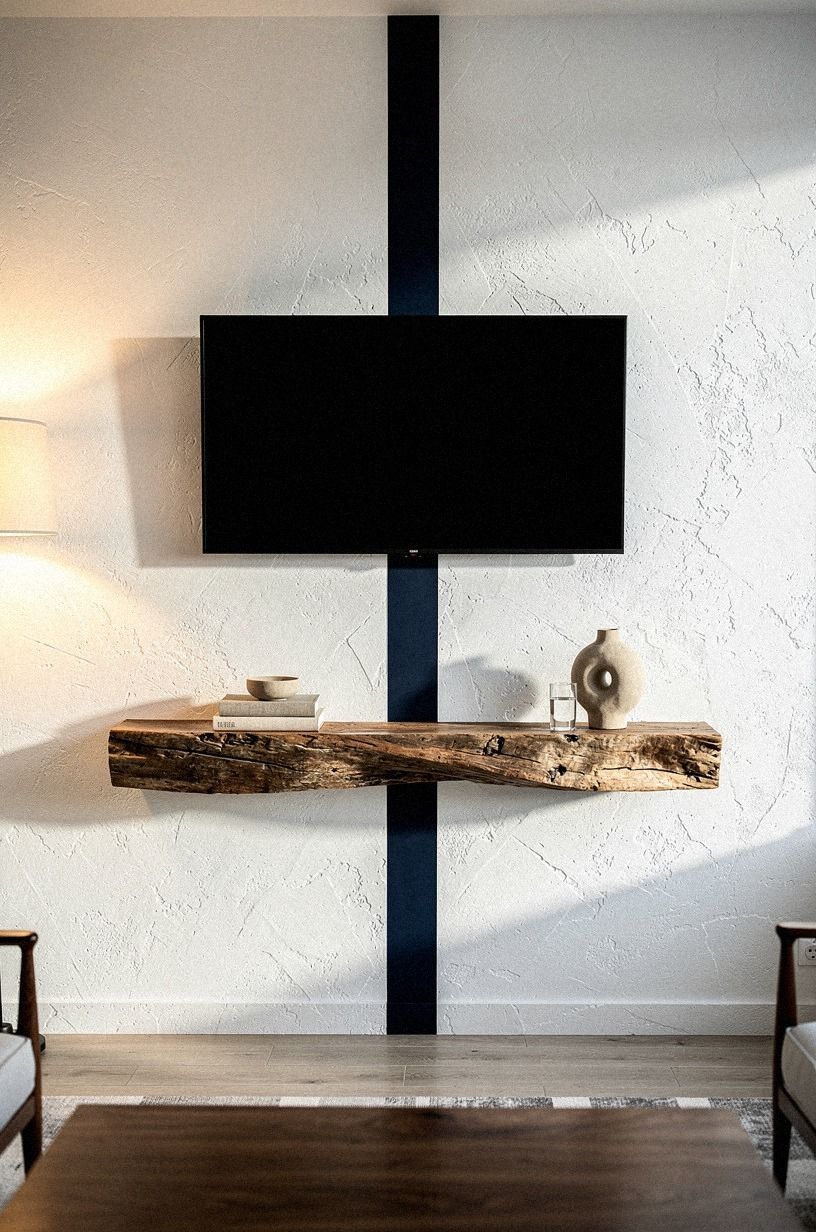 Hide cables behind a painted vertical channel