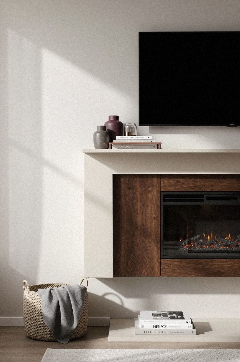 Built a shallow surround around the firebox