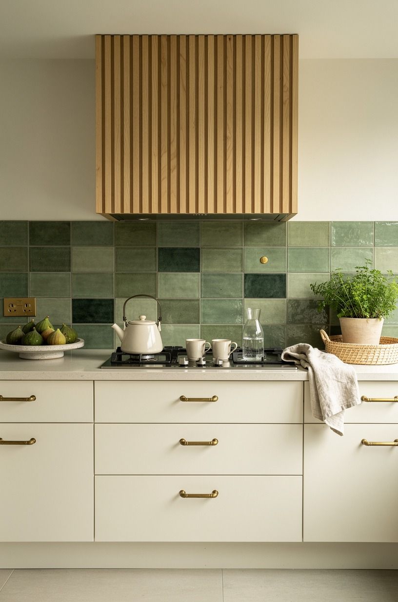 Build a slatted wood range hood cover