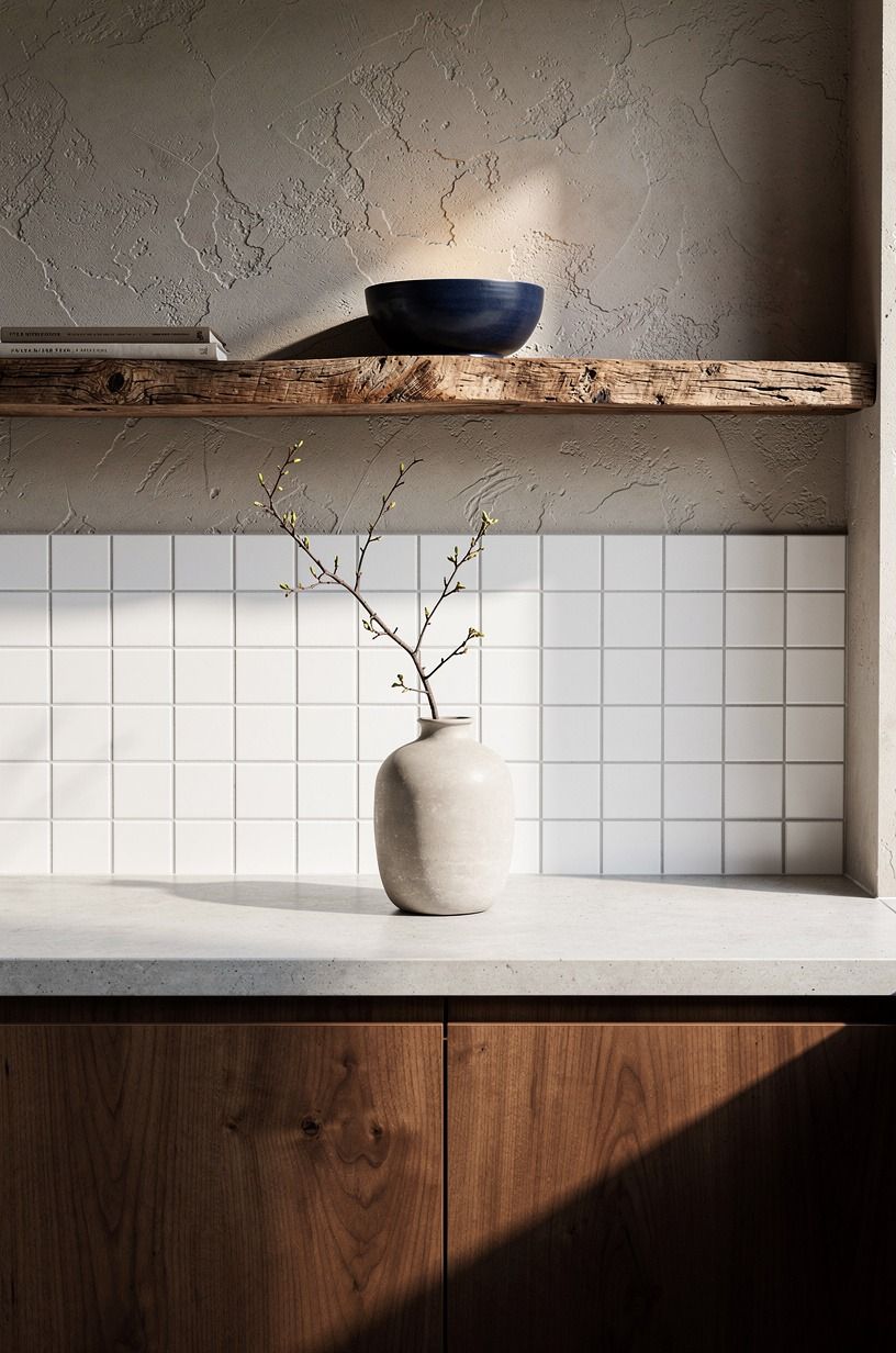 Finish with a single branch in stoneware