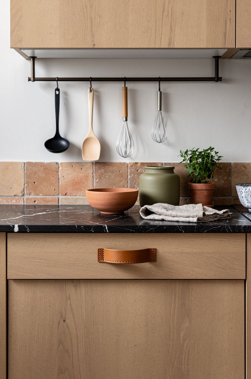 Use blackened bronze rails for hanging tools