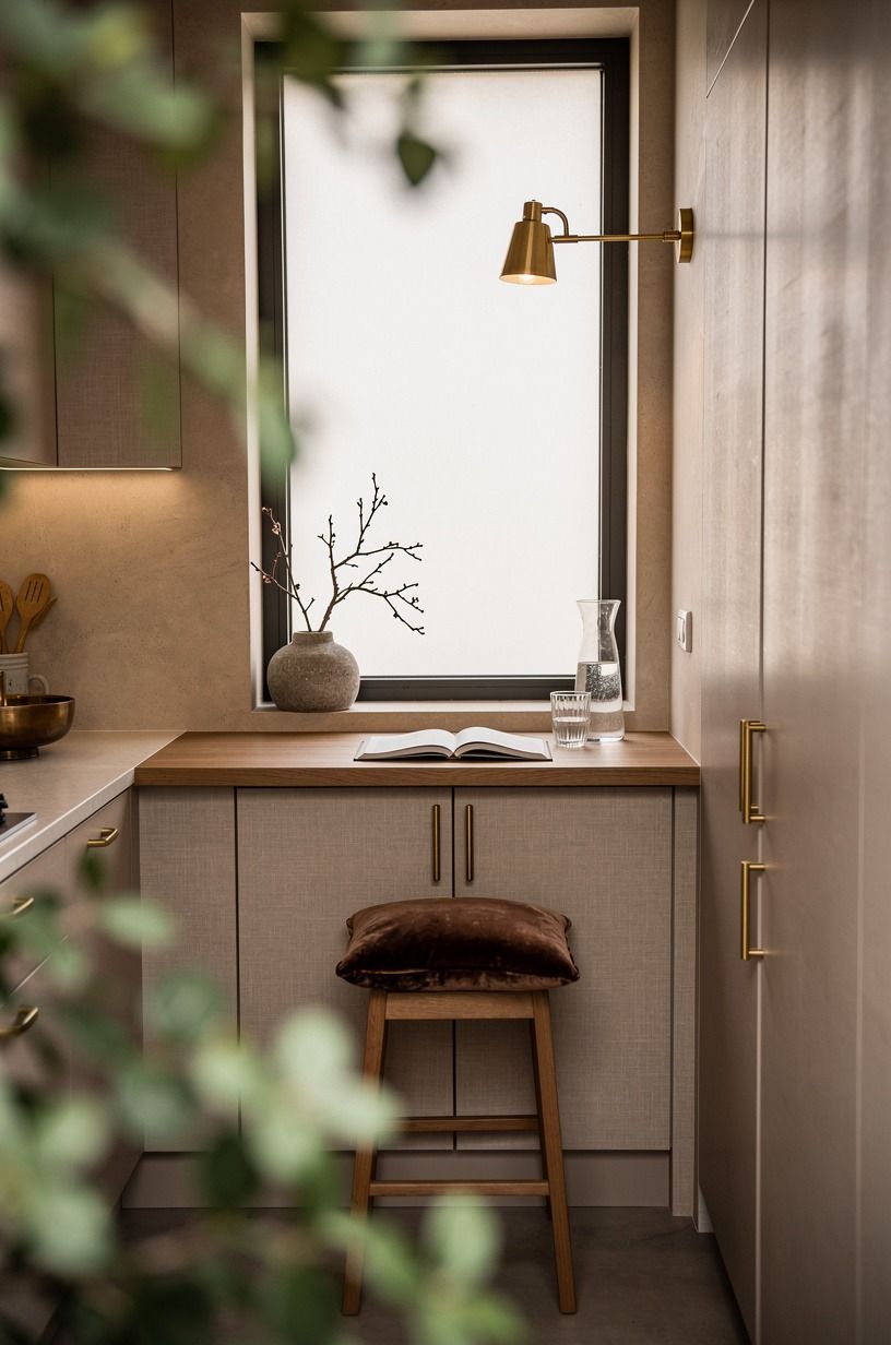 Build a breakfast ledge under the window