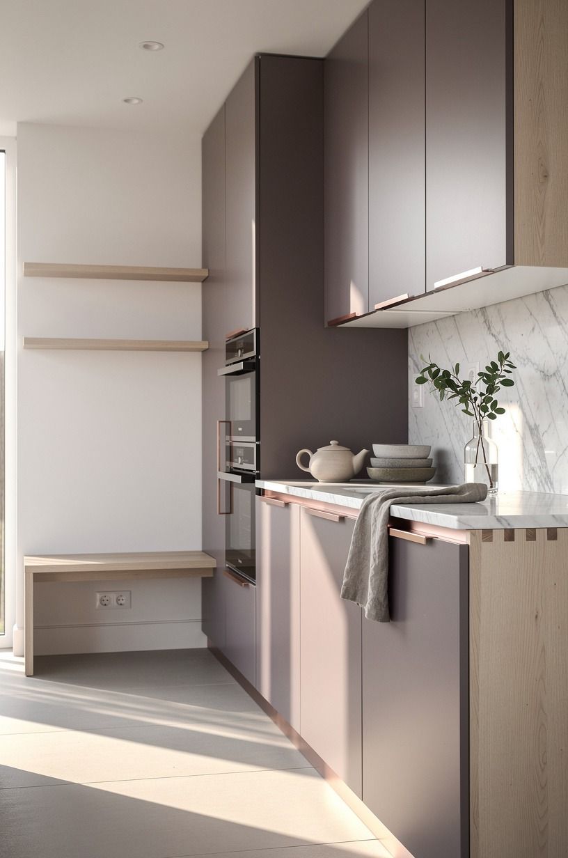 Hide appliances behind matching cabinet panels