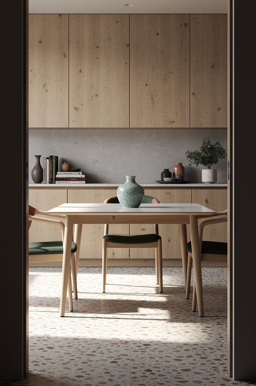 Run a narrow table off the island