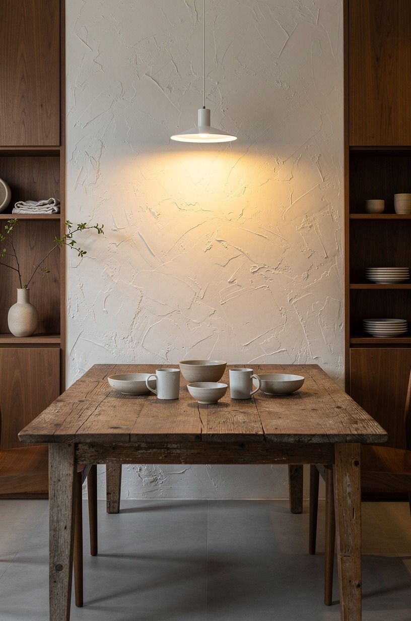 Keep the palette warm with stoneware accents