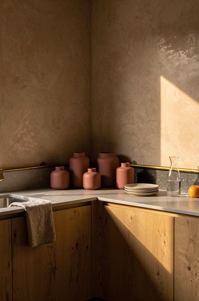 Swapped chrome canisters for matte ceramic jars