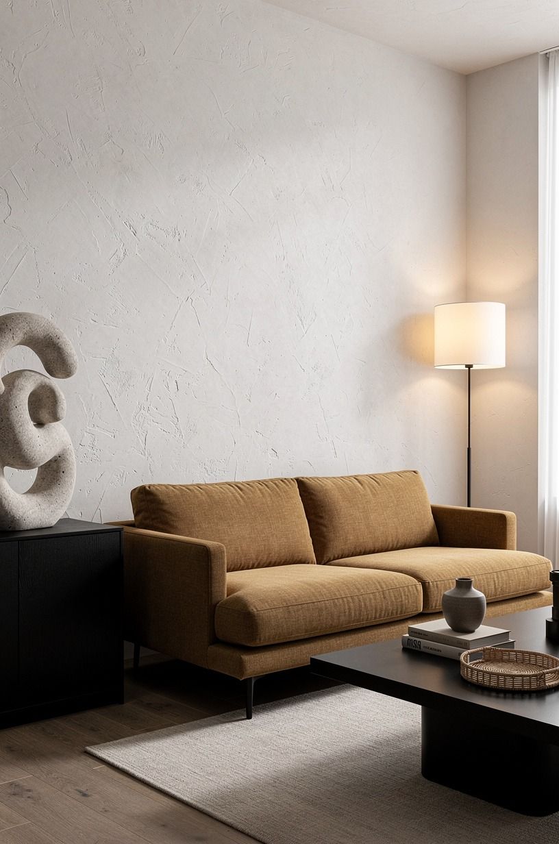 add one sculptural element that isn't flat