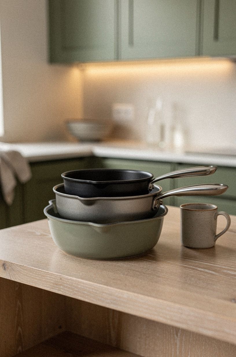 stack the cookware by frequency, not by size
