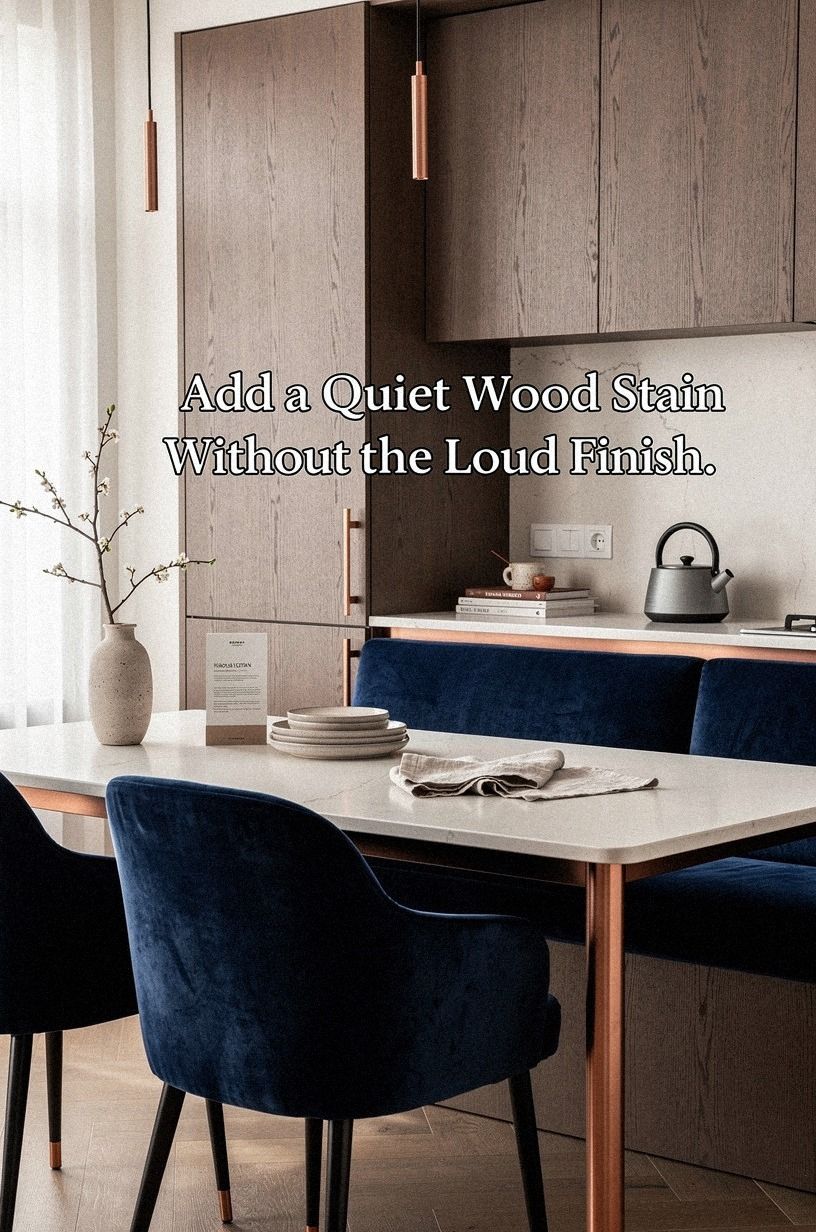 Add a Quiet Wood Stain Without the Loud Finish