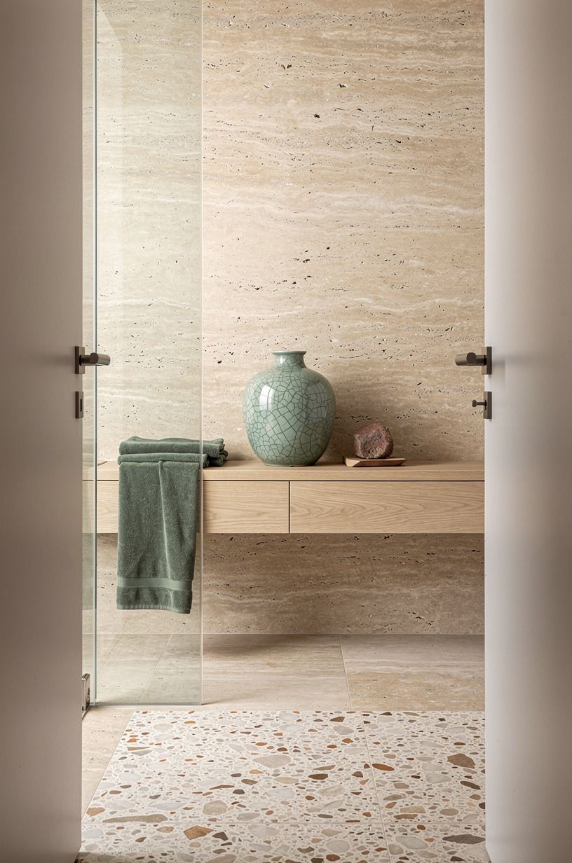 Added a Frameless Glass Shower Panel