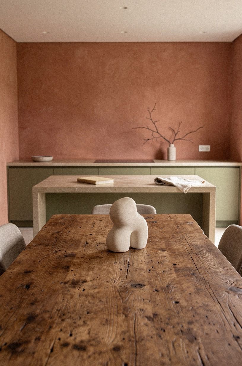 end the room with one object that's not from the kitchen
