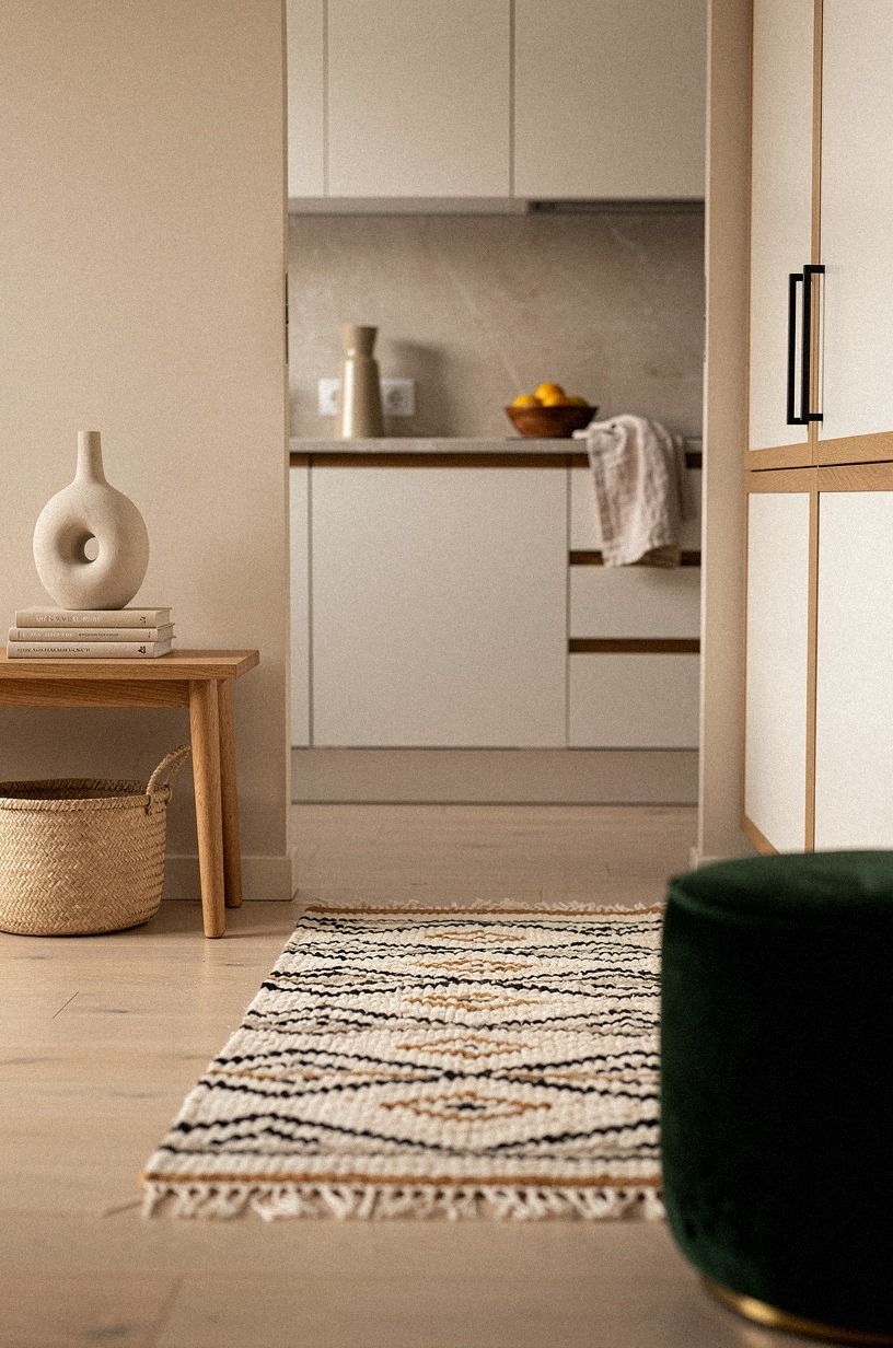 Layer a runner rug or skip the floor mat entirely