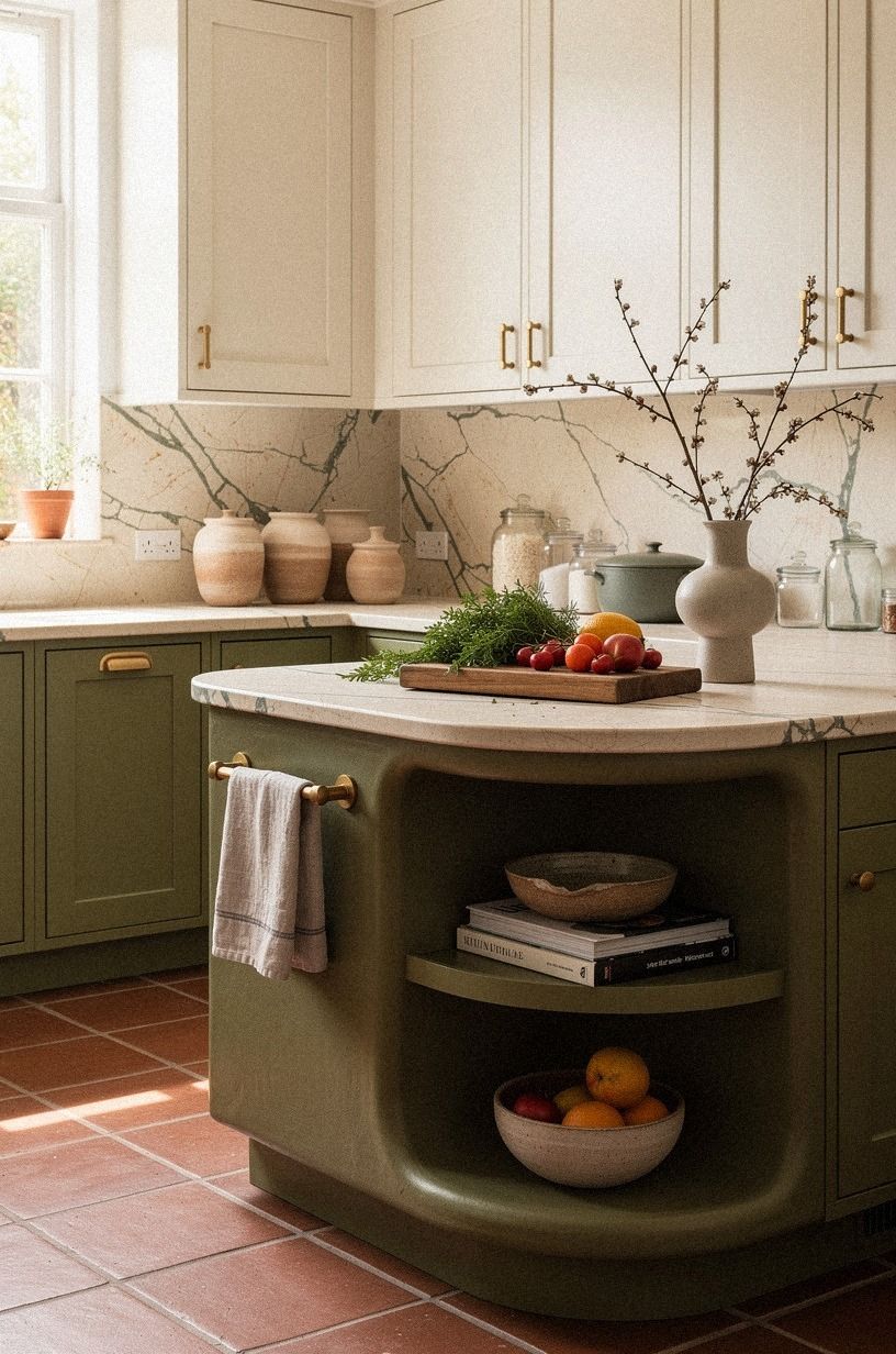 Paint the uppers a warm white instead of a cool one