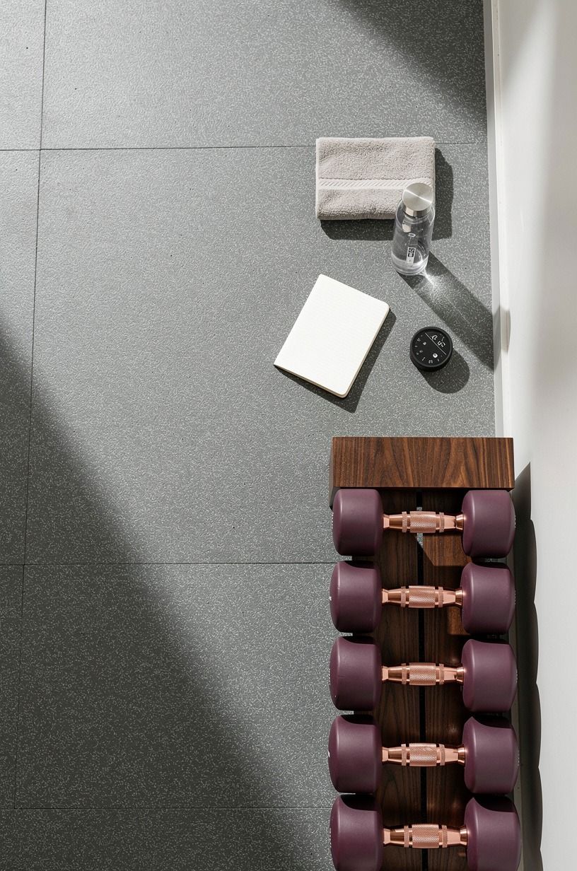 Build a dumbbell station into one corner
