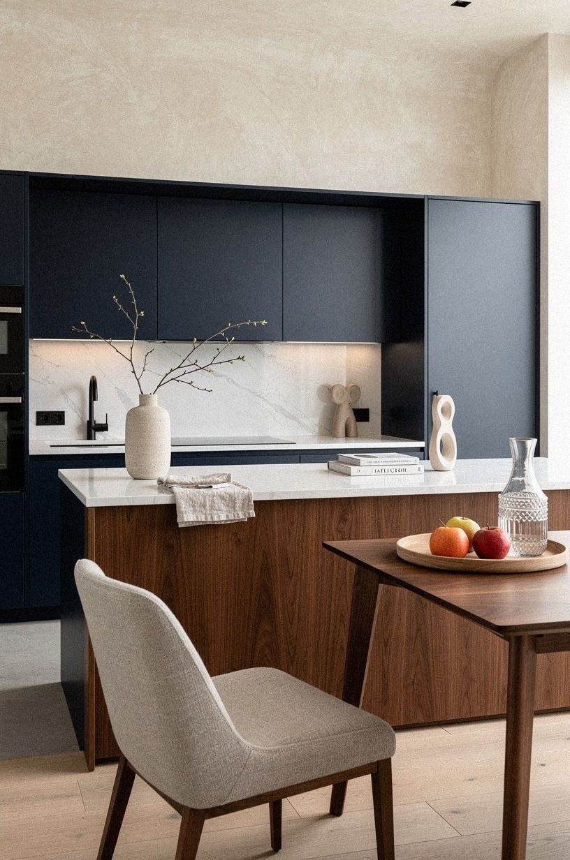 hide the appliances behind cabinet panels