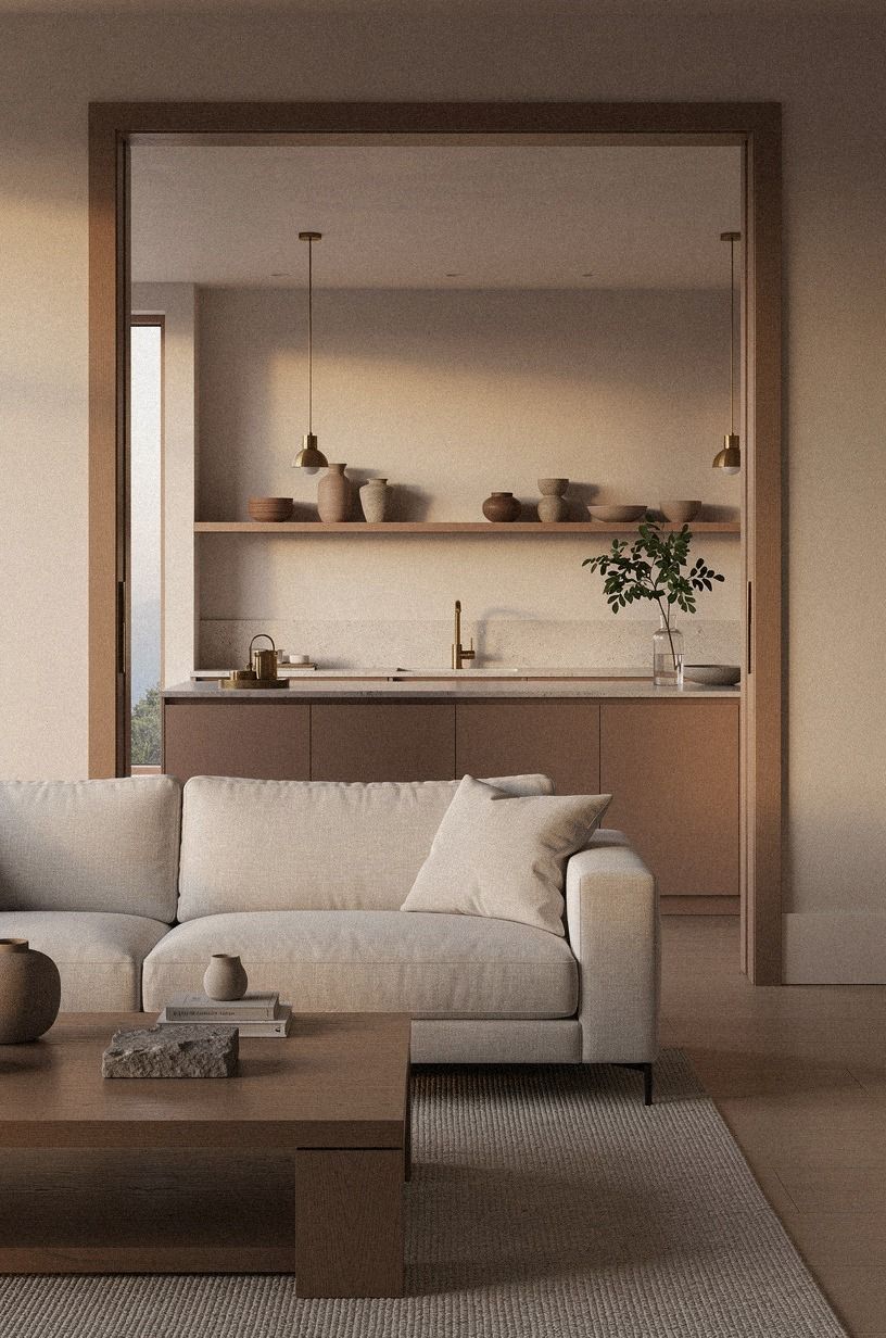 paint the entire open plan in one neutral