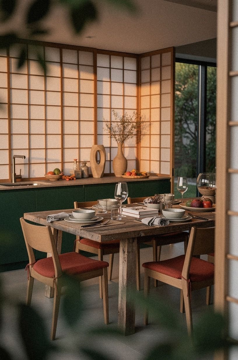 use shoji-style screens instead of walls