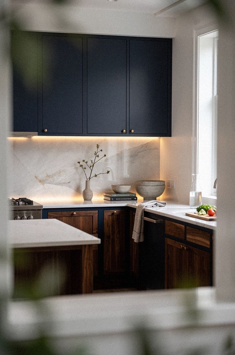 Skip the Upper Cabinets on One Wall Entirely