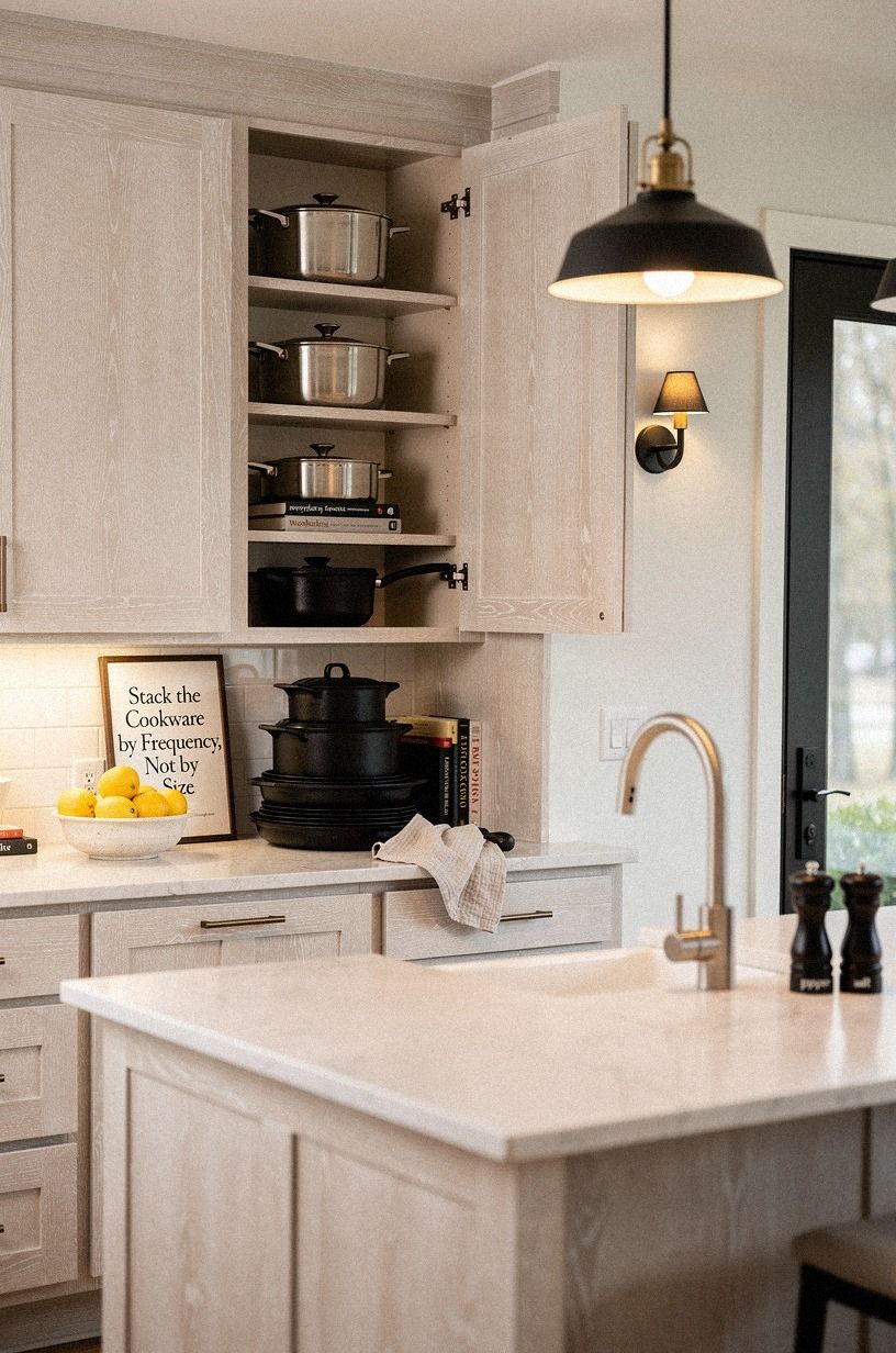Stack the Cookware by Frequency, Not by Size