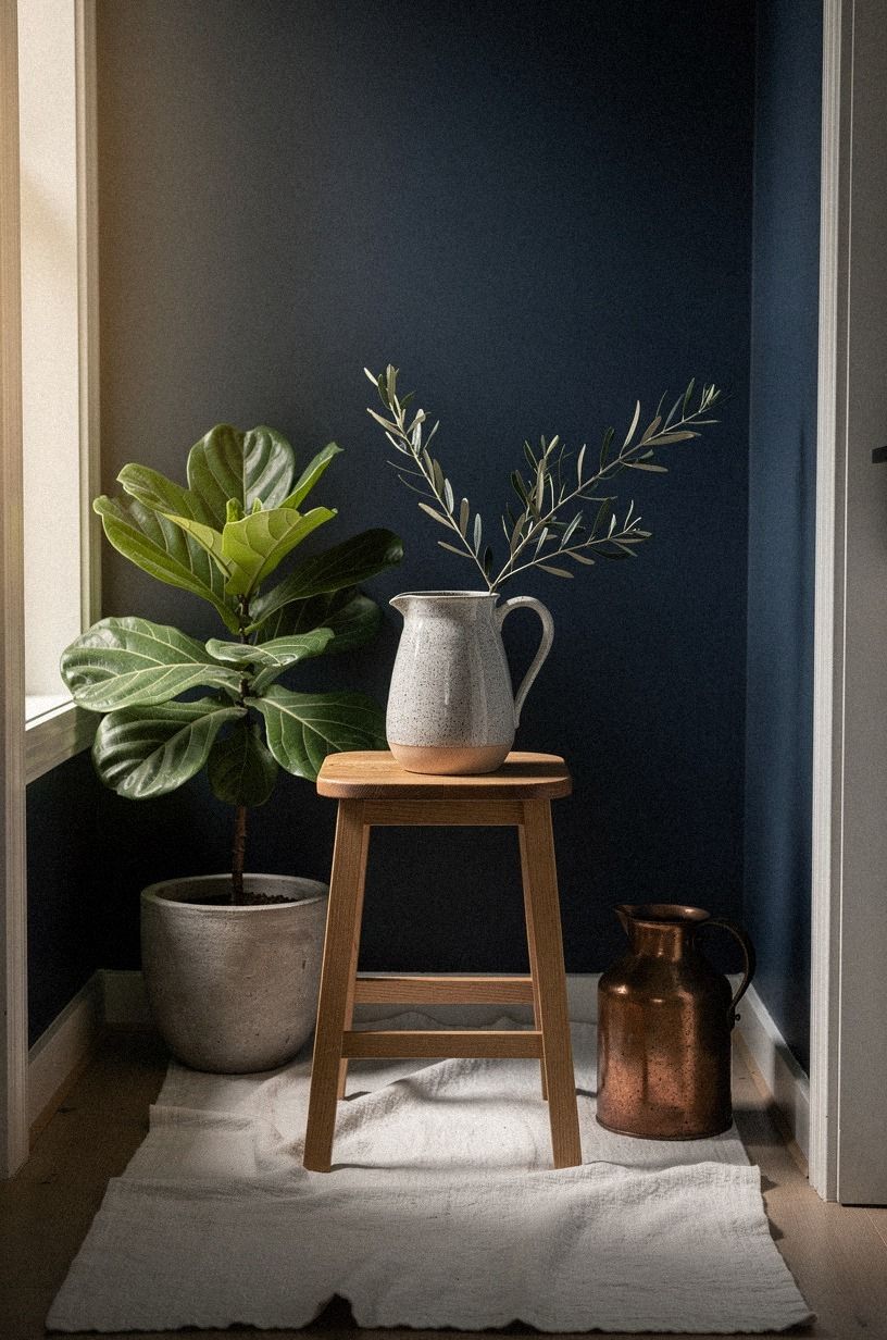 The Pause Corner: a Stool, a Plant, a Quiet Spot at the Far End