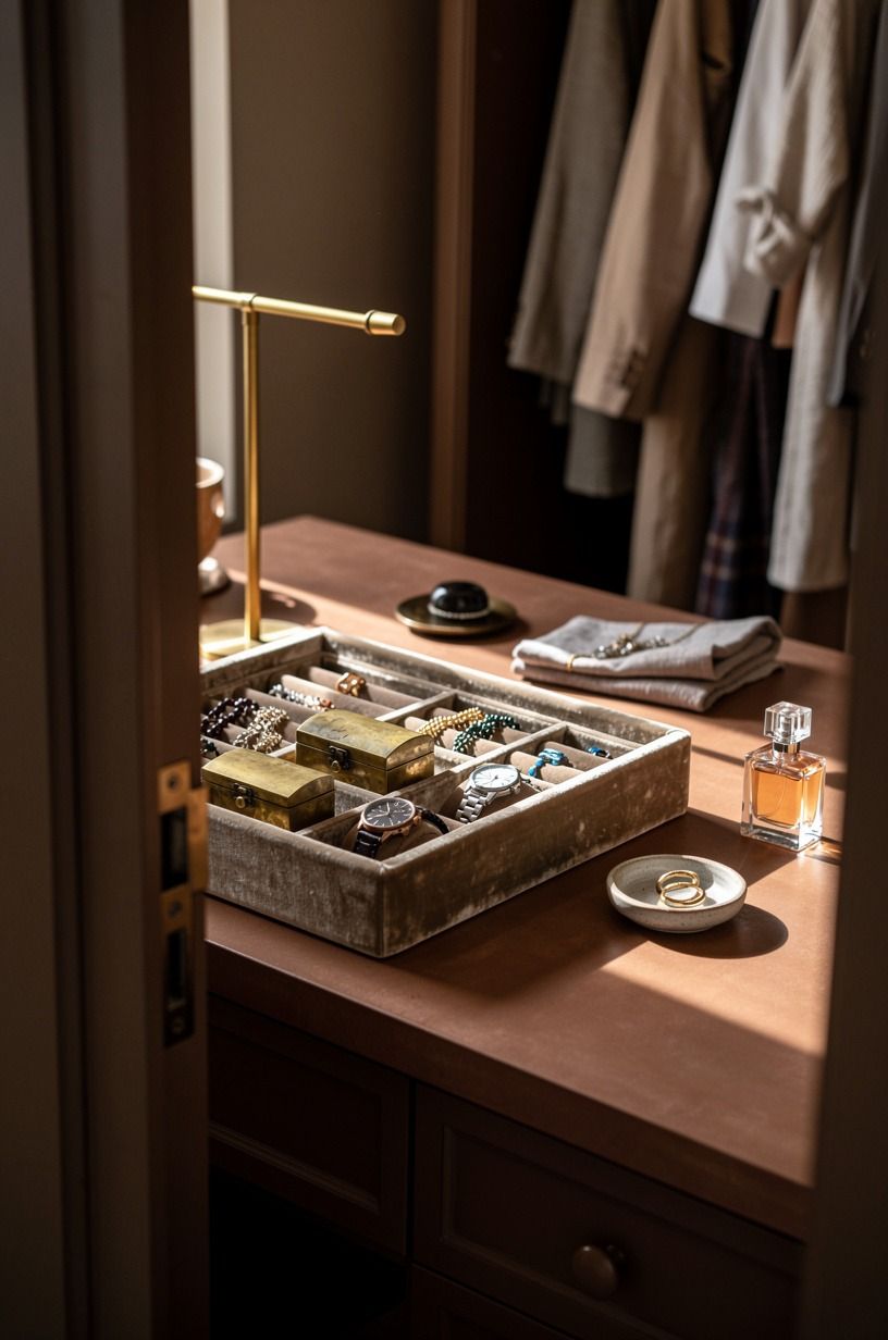 Use trays for jewelry and watches