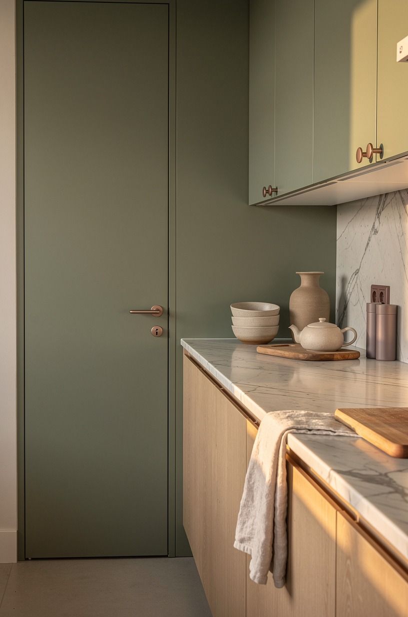 Matched the pantry door to the cabinets