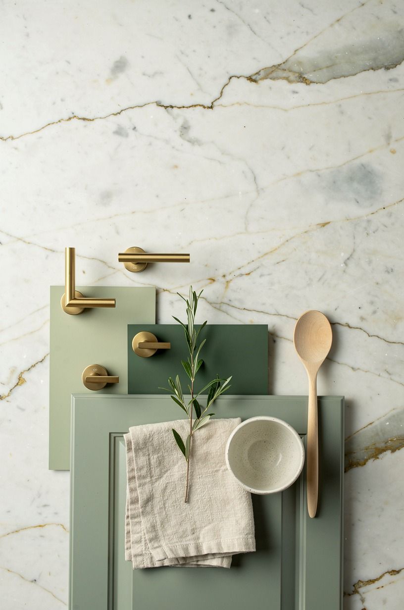 Swapped chrome hardware for brushed brass