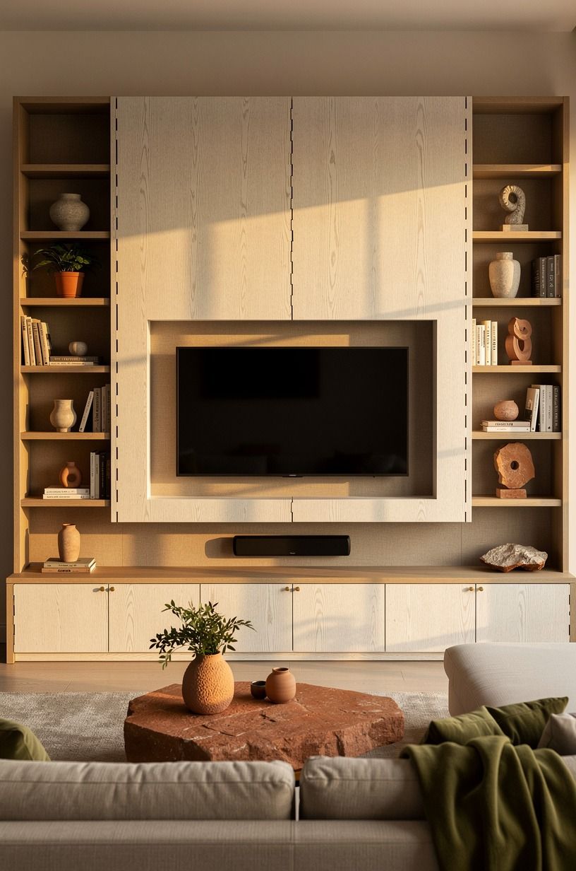 Start with a floor to ceiling feature panel