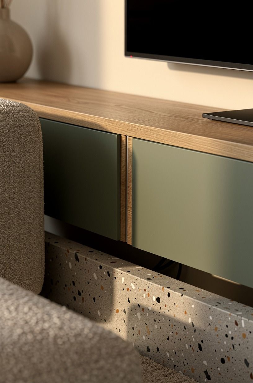 Hide cables inside a recessed channel
