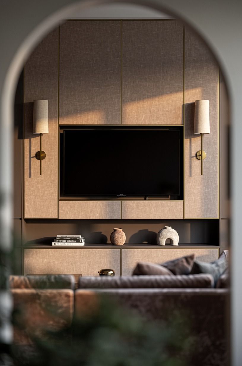 Finish with West Elm sconces flanking the wall