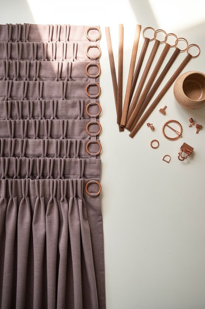 Crown windows with tailored pinch pleat drapes