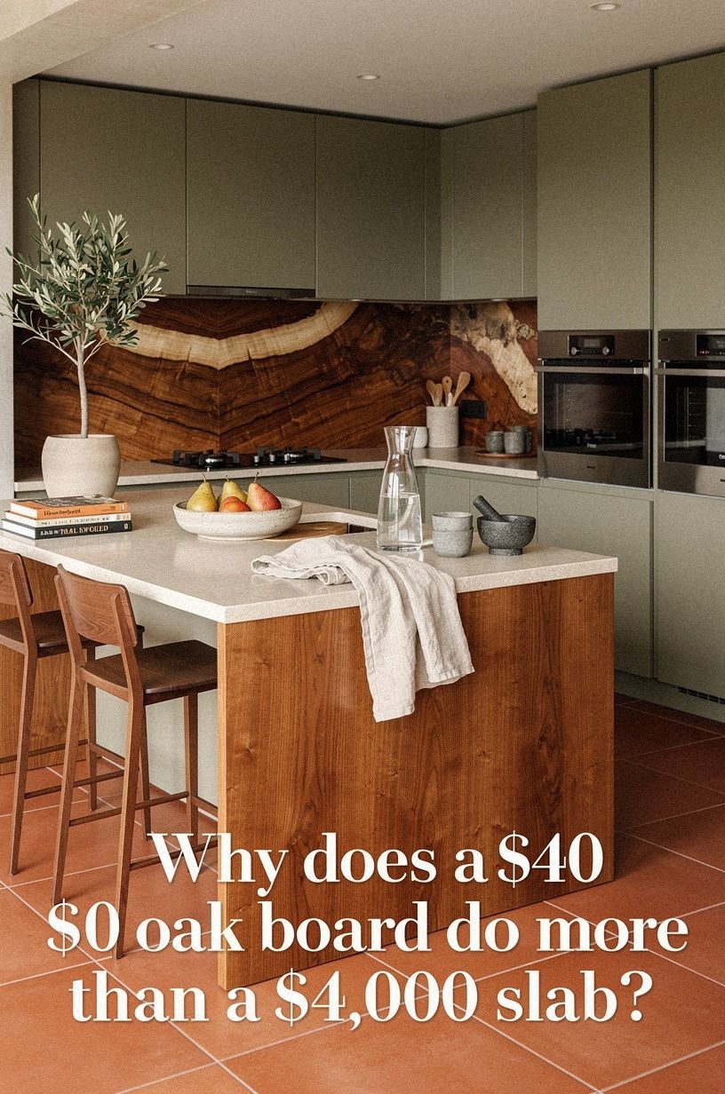Why does a $40 oak board do more than a $4,000 slab?