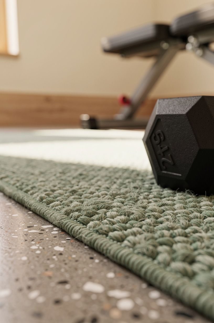 Zone the floor with a washable runner