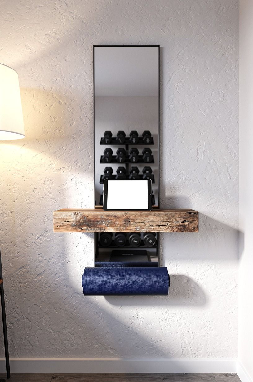 Does a tablet shelf actually change how a home gym feels?