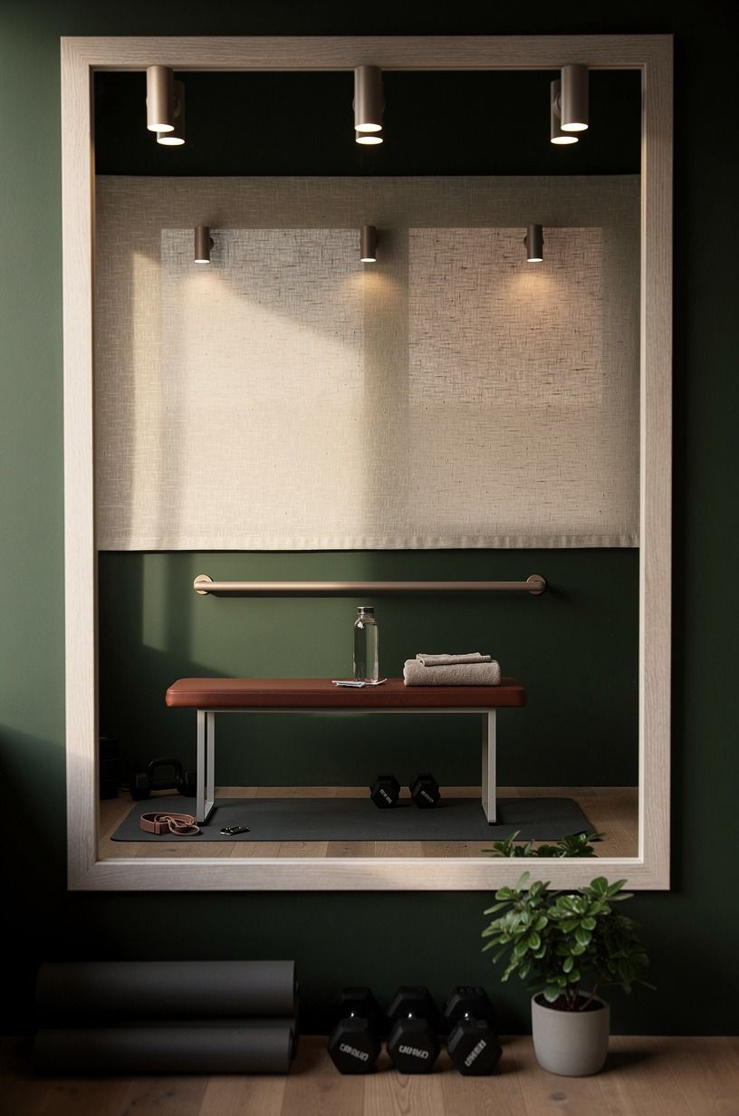Add plug-in sconces above the mirror line