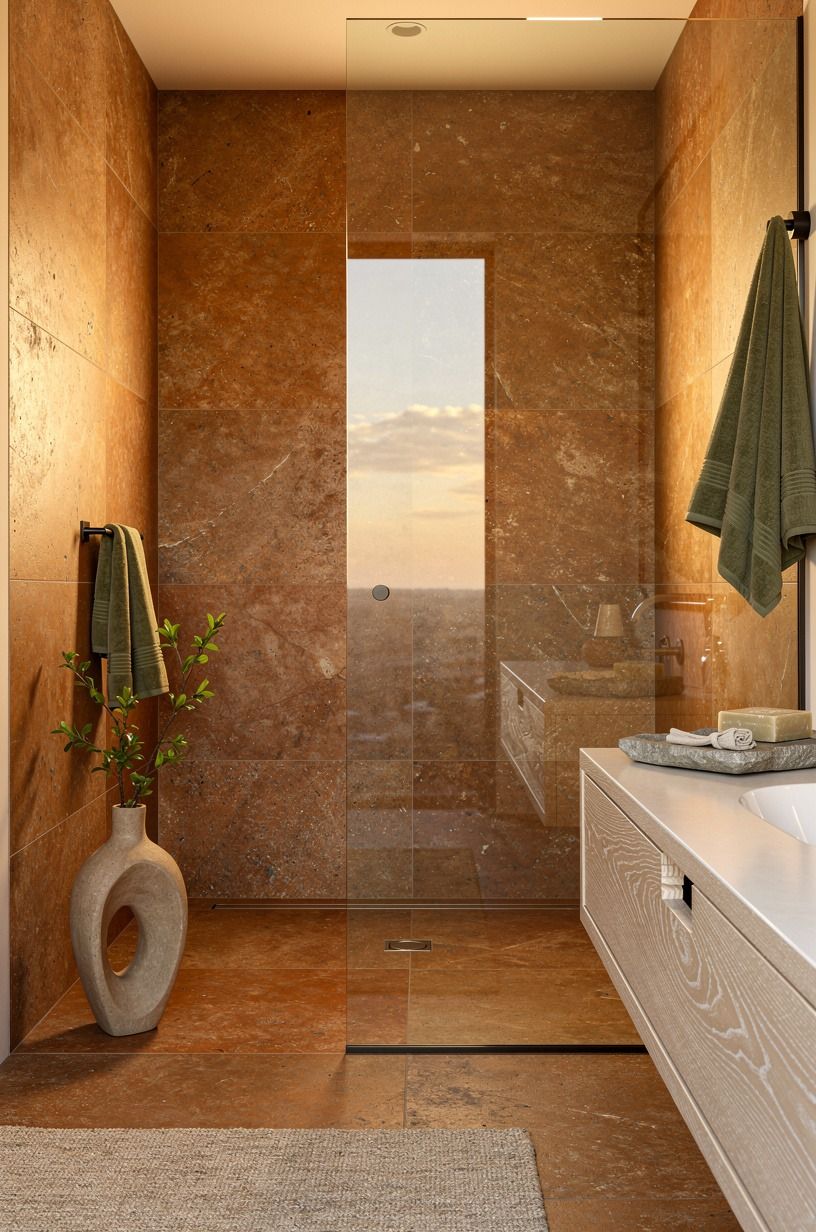 Open the entry with a frameless glass panel