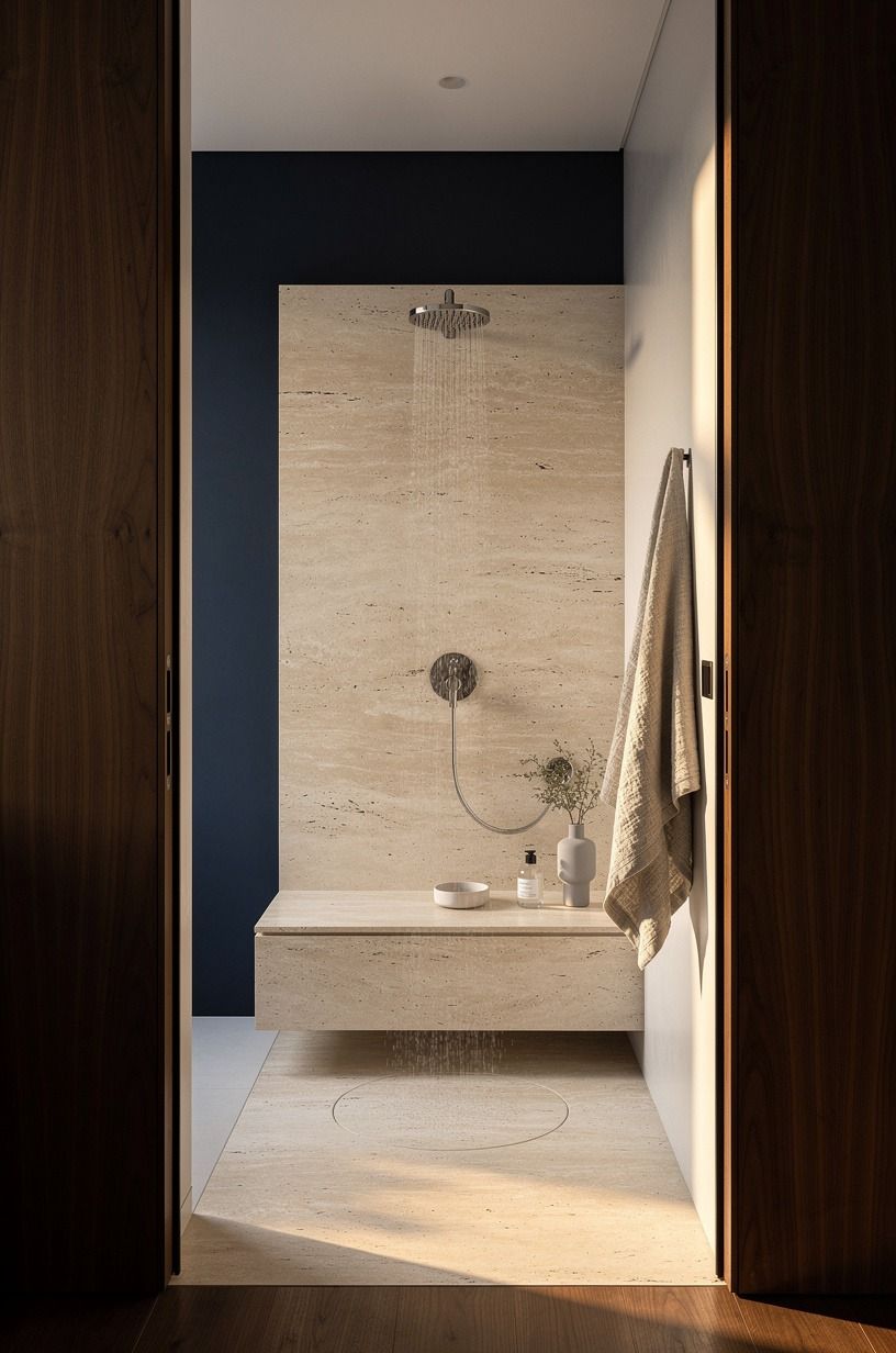 Angle the showerhead away from the opening