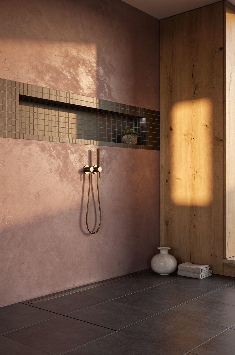 Wrap the niche in the accent tile