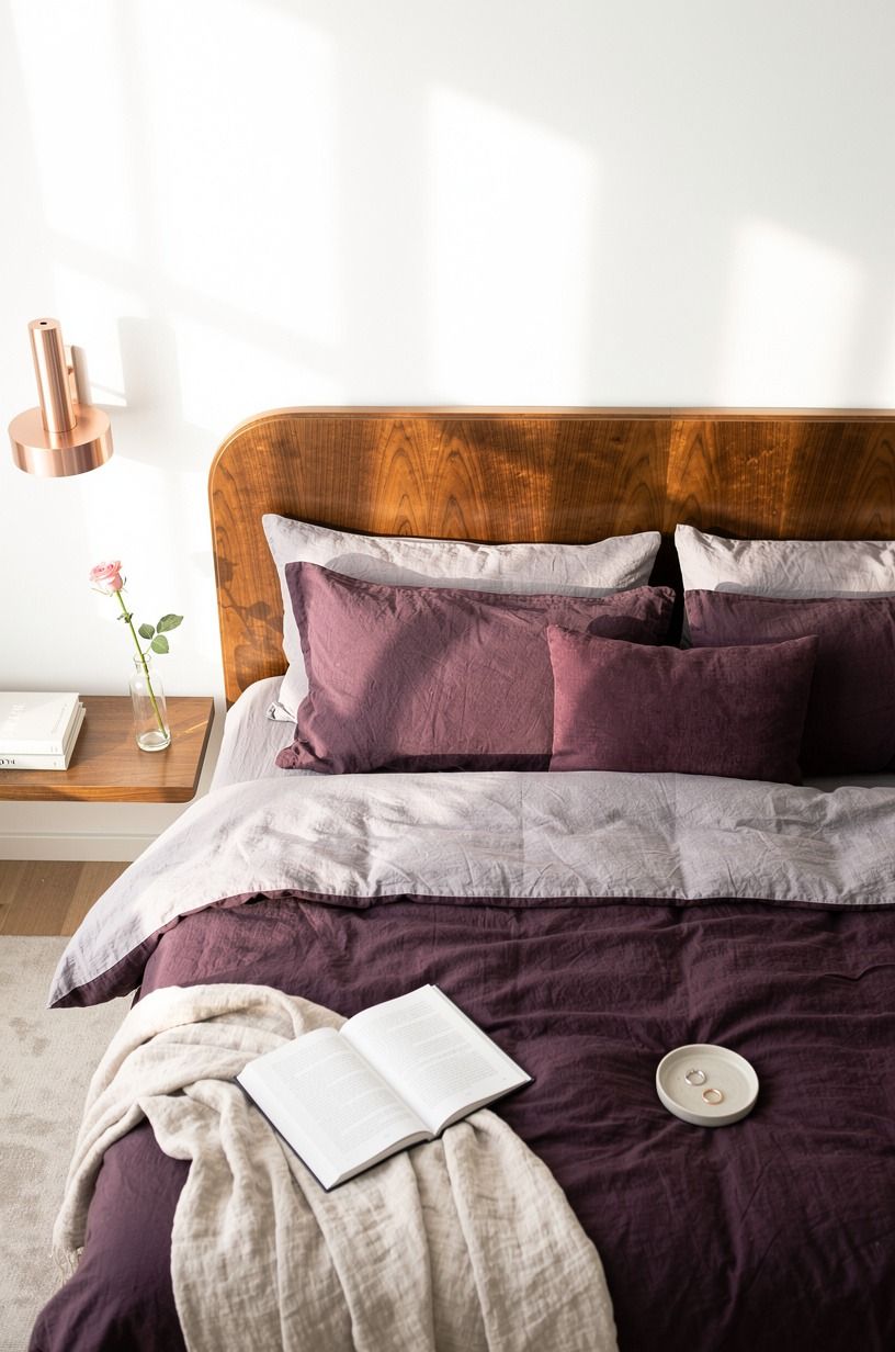 Frame the headboard with matching sconces