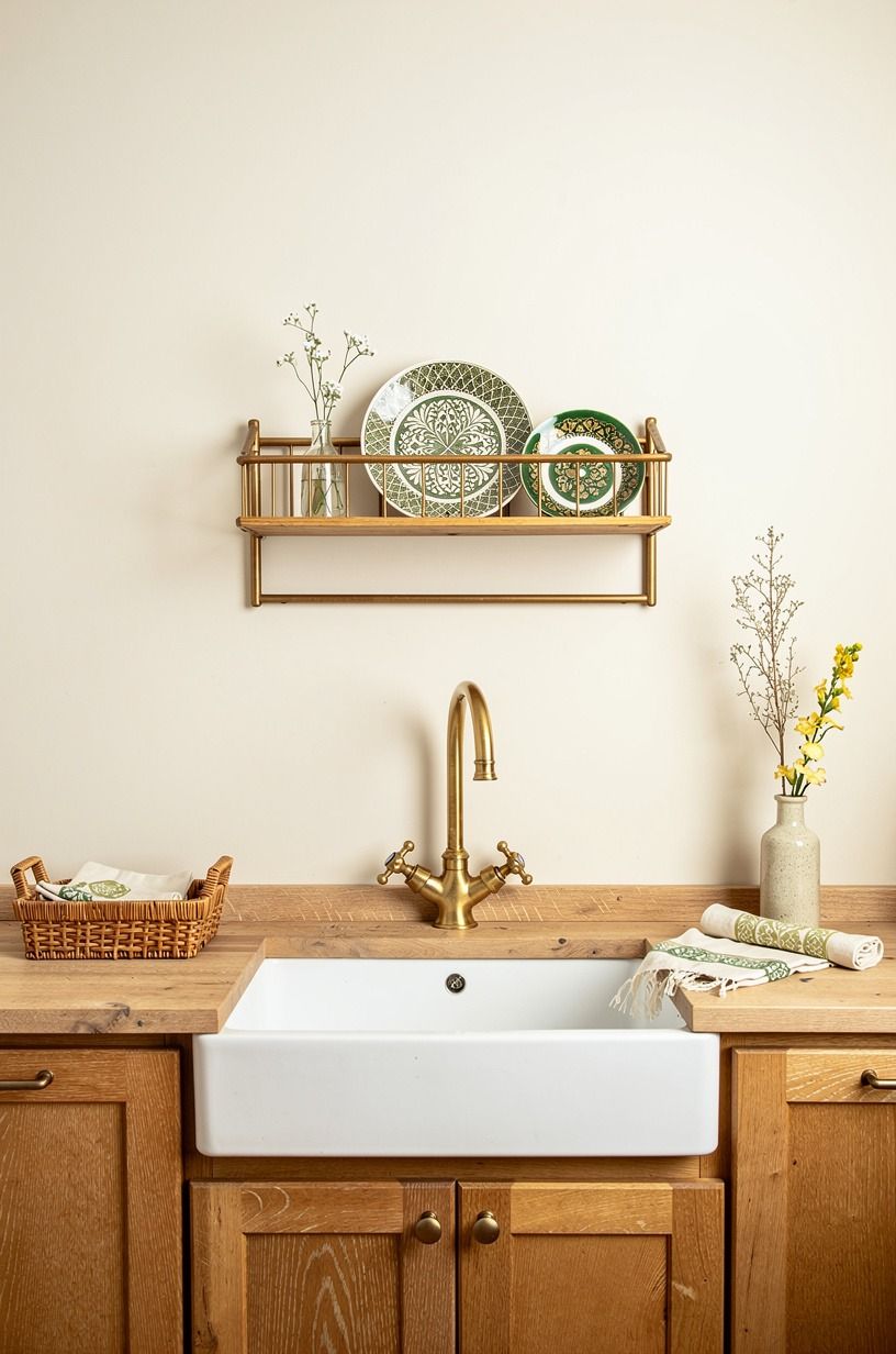 Build a plate rack above the sink