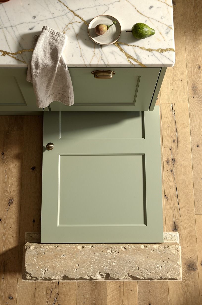 Paint the pantry door soft sage