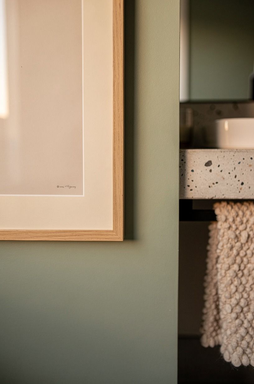 Mounted art where the hallway feeling started